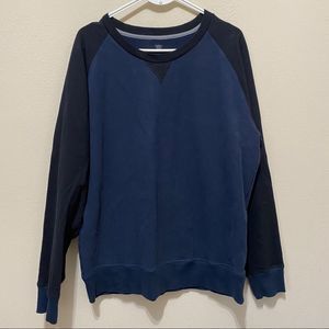 Mack Weldon Blue/ Black Crewneck Sweatshirt
